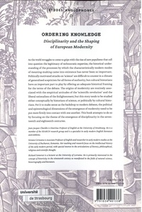 Ordering Knowledge. Disciplinarity and the Shaping of European Modernity
