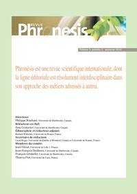 Collectif Collectif - Phronesis. Vol. 5, numéro 2 | 2016.