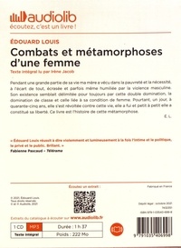 Combats et métamorphoses d'une femme  avec 1 CD audio MP3