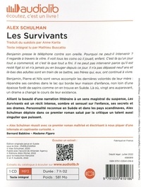 Les survivants  avec 1 CD audio MP3