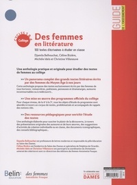 Des femmes en littérature. 100 textes d'écrivaines à étudier en classe cycles 3 & 4 collège