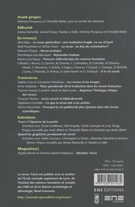 Tracés Hors-série 2018 Les sciences humaines et sociales au travail. Tome 1, Faire revue