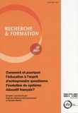 Patricia Champy-Remoussenard et Sylvain Starck - Recherche et formation N° 97-2021 : Comment et pourquoi l'éducation à l'esprit d'entreprendre questionne l'évolution du système éducatif français ?.
