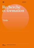 Cédric Frétigné et Stéphanie Rubi - Recherche et formation N° 98-2021 : .