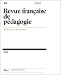 Xavier Pons - Revue française de pédagogie N° 219/2023 : .
