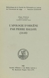 Claire Falla - L’apologie d’Origène par Pierre Halloix (1648).
