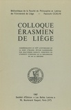 Jean-Pierre Massaut - Colloque érasmien de Liège - commémoration du 450e anniversaire de la mort d'Érasme.