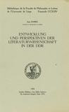 Jean Gomez - Entwicklung und Perspektiven der Literaturwissenschaft in der DDR.