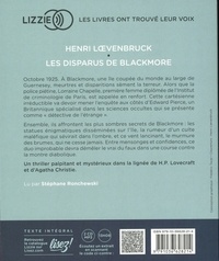 Les Disparus de Blackmore  avec 2 CD audio MP3
