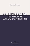 Nicolas Murena - Le "mime de rien" de Philippe Lacoue-Labarthe.