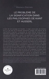 Le problème de la signification dans les philosophies de Kant et Husserl
