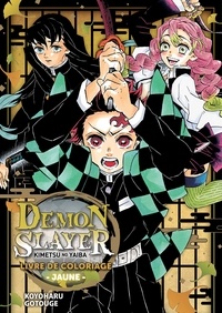 Koyoharu Gotouge - Livre de coloriage jaune Demon Slayer.