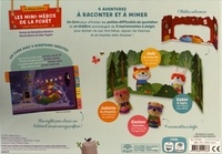 Coffret Les mini-héros de la forêt - Amis pour la vie !. Avec 4 marionnettes à doigts ; 1 album contenant 4 aventures des mini-héros et 1 décor cartonné