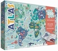 Nadia Taylor et Jean-Michel Billioud - Atlas - Un puzzle 200 pièces, un livre pour découvrir le monde, un poster.
