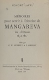 Honoré Laval et Colin Walter Newbury - Mémoires pour servir à l'histoire de Mangareva : ère chrétienne 1834-1871.