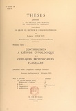 Louis Joyon - Contribution à l'étude cytologique de quelques protozoaires flagellés - Suivi de Proposition donnée par la Faculté.