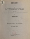 Marguerite Auzel - Matériaux pour l'étude des plages de Normandie - Suivi de Propositions données par la Faculté : réseau hydrographique du Morvan, sa genèse.