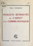 Paul Barboni - Feuillets retrouvés du Carnet d'un commis-voyageur.