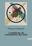 François Simiand - Conditions de constatation des faits.