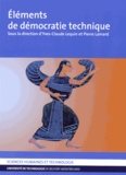 Yves-Claude Lequin et Pierre Lamard - Eléments de démocratie technique.