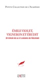  Academie de Mâcon - Emile Violet, vigneron érudit - Un témoin des us et coutumes du Mâconnais.