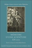 Philippe Fabre d'Eglantine - Mémoire d'une aventure en 1777.