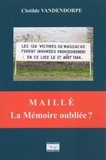 Clotilde Vandendorpe - Maillé - La Mémoire oubliée ?.