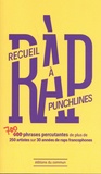 Ouafa Mameche - Recueil à punchlines - 700 phrases percutantes de plus de 250 artistes sur 30 années de raps francophones.
