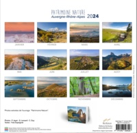Calendrier Patrimoine nature Auvergne Rhône Alpes  Edition 2024