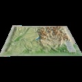  3D Map - Carte en relief du parc naturel du Verdon - 1/170 000.