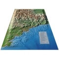  3D Map - Carte en relief des Alpes Maritimes et ses fonds marins - 1/280 000.