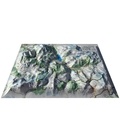  3D Map - Carte en relief des stations de Tignes-Val d'Isère - 1/95 000.