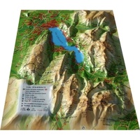  3D Map - Carte en relief du lac d'Annecy - 1/120 000.