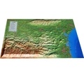 3D Map - Carte en relief de l'Aude - 1/270 000.