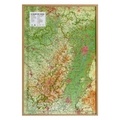  3D Map - Carte en relief du massif des Vosges.