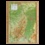  3D Map - Carte en relief du massif des Vosges.