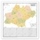 Geo reflet Editions - Carte Administrative de la Région Occitanie - Poster Plastifié 120x120cm.