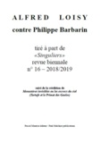 Frère Ermite et Paul Melchior - Alfred Loisy - contre Philippe Barbarin.