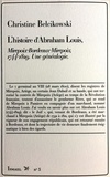 Christine Belcikowski - L'Histoire d'Abraham Louis - Mirepoix-Bordeaux-Mirepoix, 1744-1829. Une généalogie..