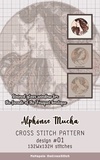  MsKapolo theCrossStitch - Alphonse Mucha | Cross Stitch Pattern Design #01 - Stained glass window for the facade of the Fouquet boutique.