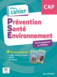 Mon Cahier de Prévention Santé Environnement (PSE) CAP