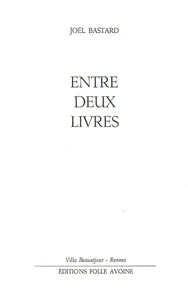 Entre deux livres