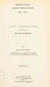 Droit international public : principes fondamentaux (2)