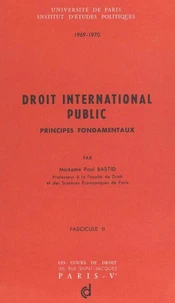 Droit international public. Principes fondamentaux (3)