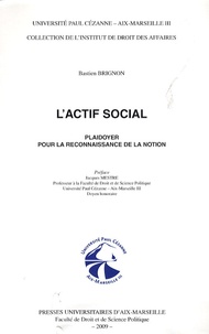 Bastien Brignon - L'actif social - Plaidoyer pour la reconnaissance de la notion.
