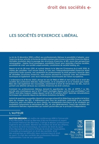Les sociétés d'exercice libérales 2e édition