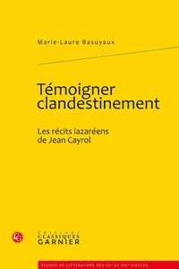 Témoigner clandestinement