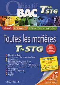 Toutes les matières Tle STG