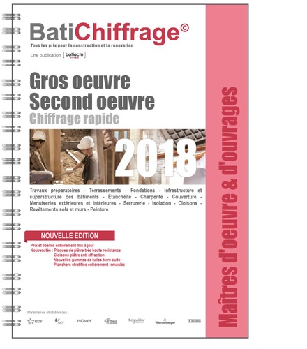  BatiChiffrage et  Batiactu Groupe - Maîtres d'oeuvre et d'ouvrages - Gros oeuvre second oeuvre.