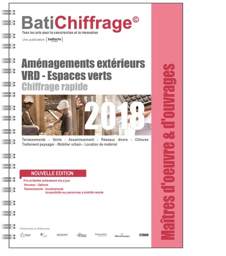  BatiChiffrage et  Batiactu Groupe - Maîtres d'oeuvre et d'ouvrages - Aménagement extérieurs.